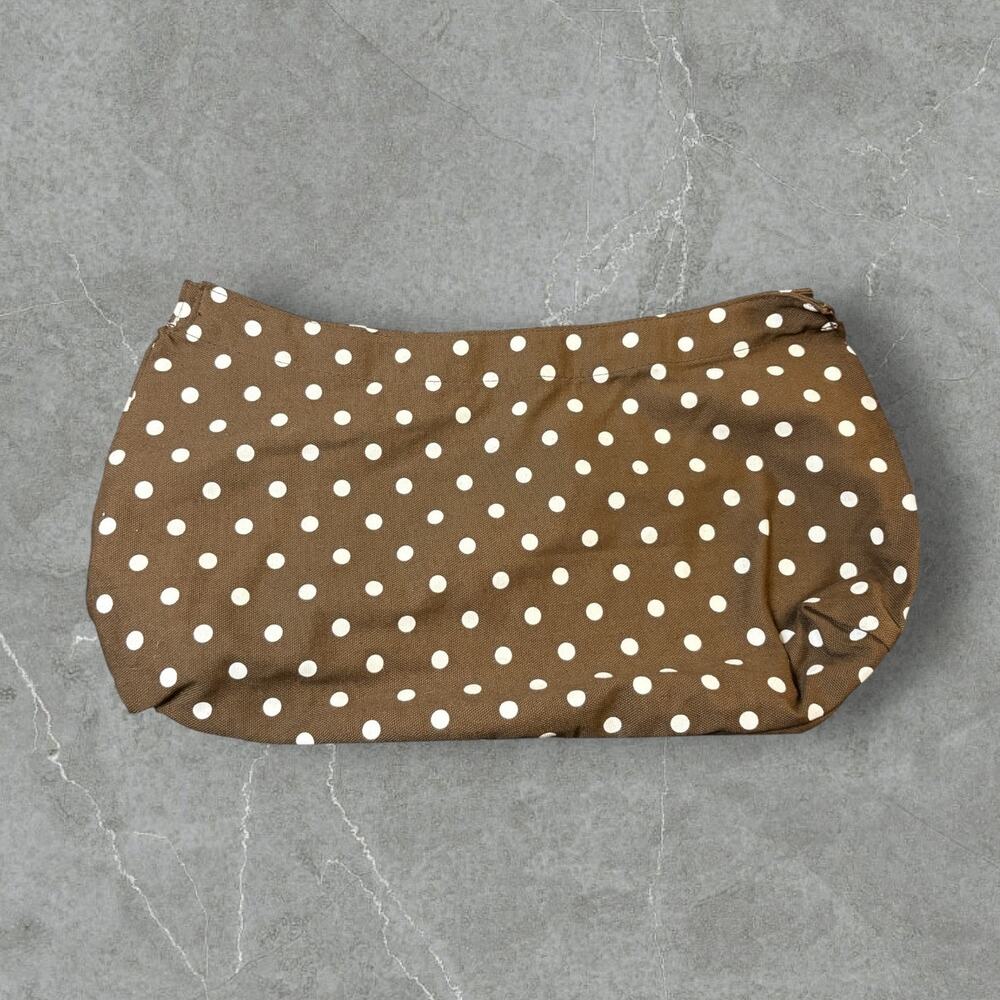 Retired Thirty-One Skirt Purse Cover -Brown w/ Polka Dots